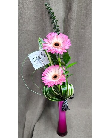 Thankful Gerbera Merci ! Flower Arrangement