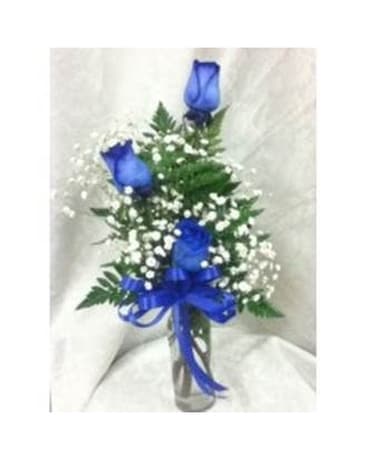 Bleu Roses Bouquet Flower Arrangement