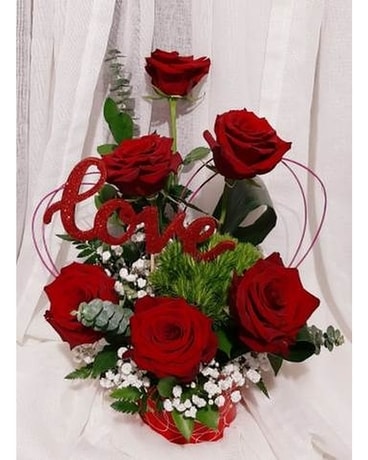 LOVE Letter Flower Arrangement