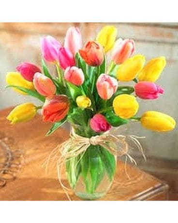 Precious Mom Tulips Flower Arrangement