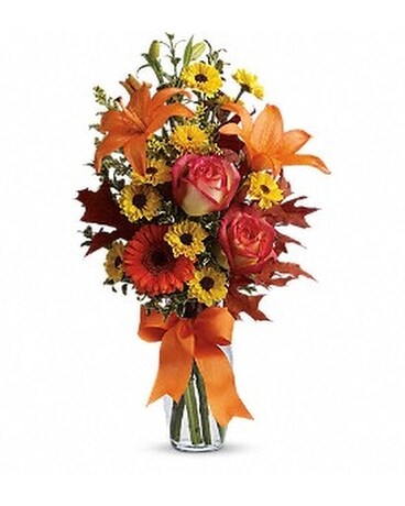 Burst of Autumn Flower Arrangement