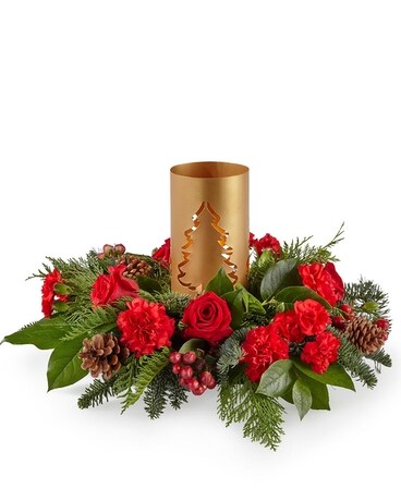 Evergreen Glow Centerpiece