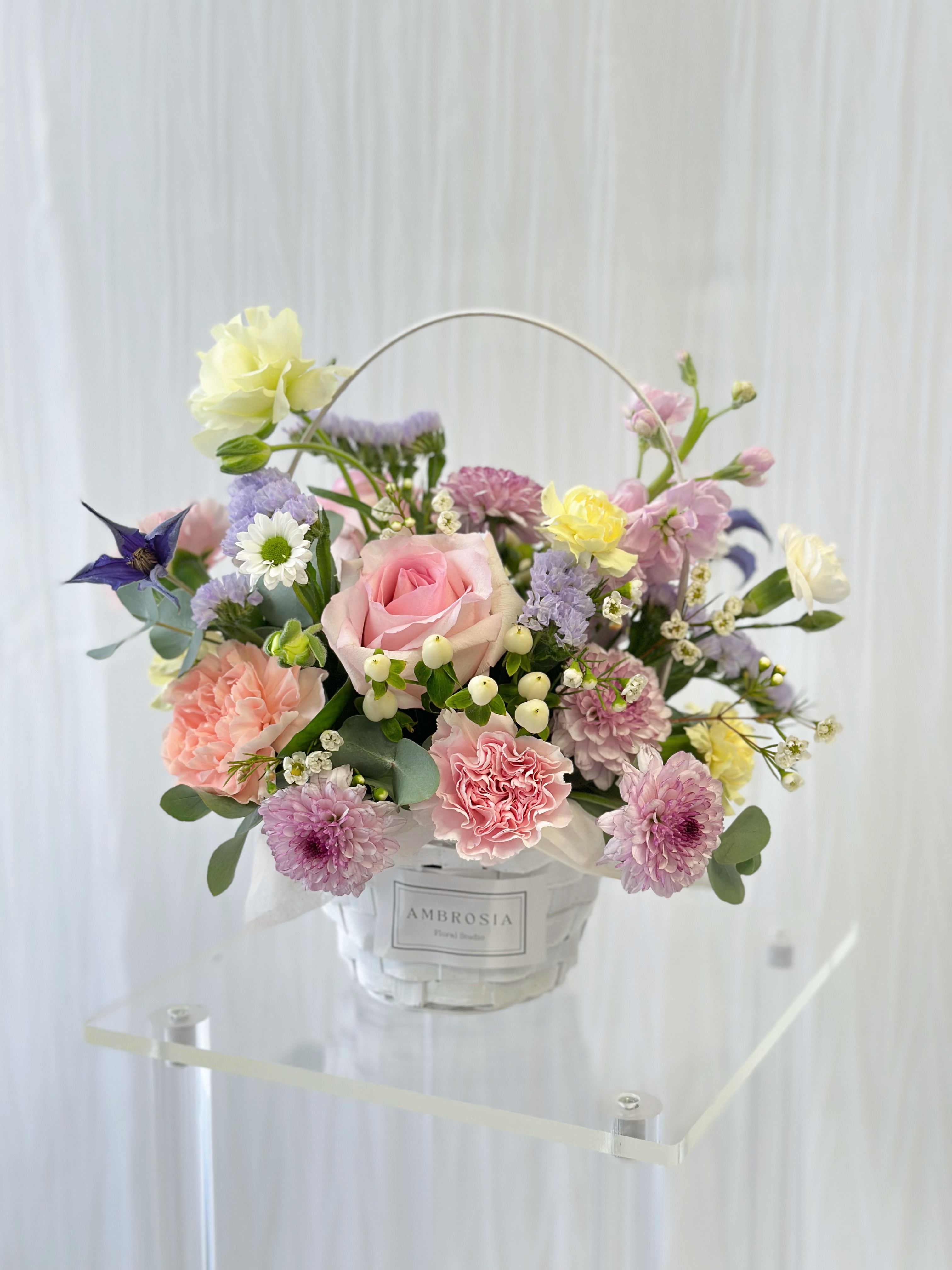Mother's Day Basket Flower Arrangement