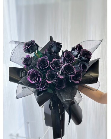 Twilight Tinted Rose Bouquet Flowers