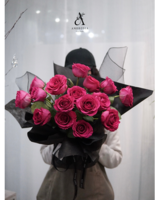 16 stems size,  inches height and  inches wide.