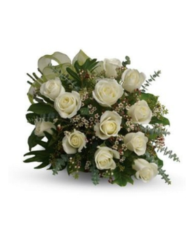 DOZEN WHITE ROSES Flower Arrangement