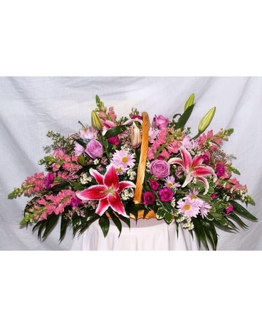Fireside Basket Arrangement Funeral Arrangement
