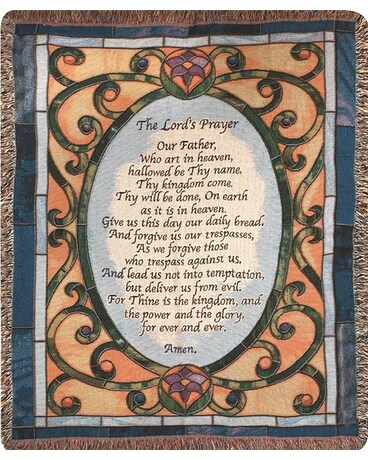 The Lord's Prayer Tapestry Throw Gifts