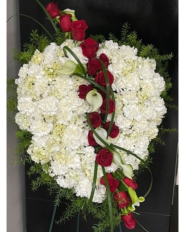 Broken Hearted Spray Flower Arrangement