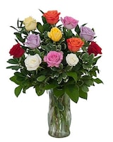 Standard (12 roses) size,  inches height and  inches wide.