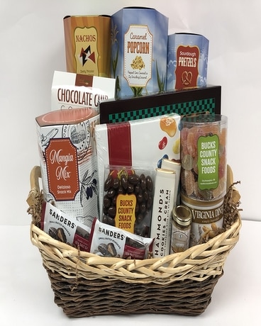 Ultimate Holiday Basket Flower Arrangement