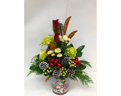 Let it Snow Flower Arrangement