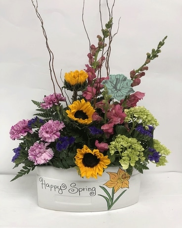 Happy Spring Arrangement Flower Arrangement