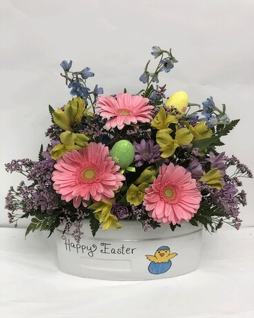 Happy Easter Arrangement Flower Arrangement