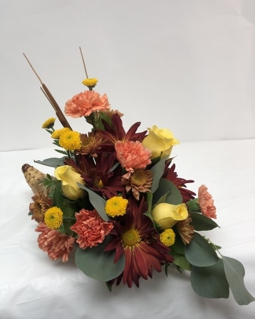 Cornucopia Flower Arrangement