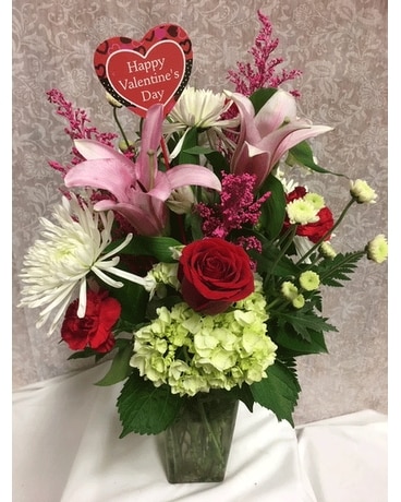 Small Valentine's Mix Flower Arrangement