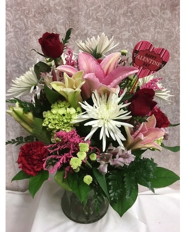 Large Valentine's Mix Flower Arrangement