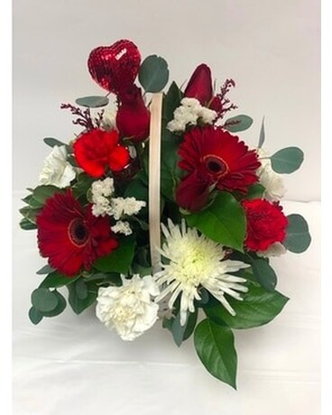 True Love Basket Flower Arrangement