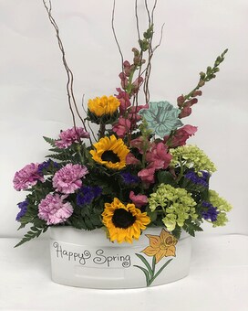 Happy Spring Arrangement Flower Arrangement