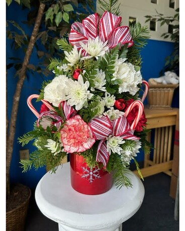 Oh Christmas Tree Flower Arrangement