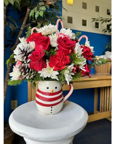 Sweet Snowman Flower Arrangement