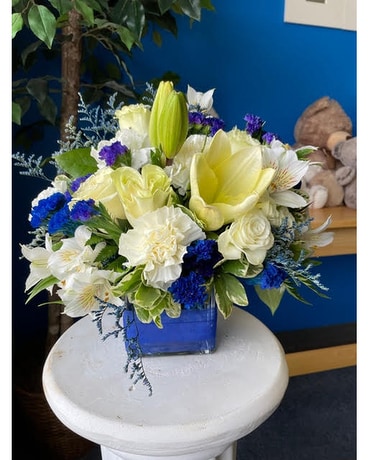 Blue Skies Flower Arrangement