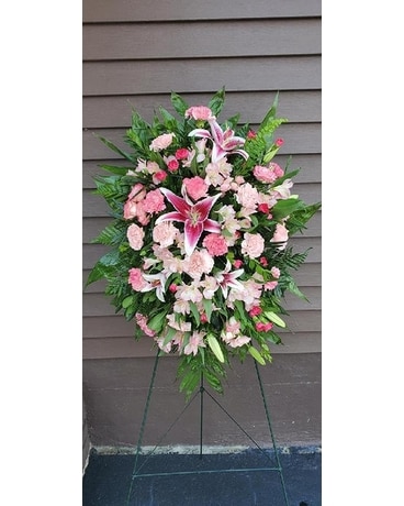 Memories in Pink Spray Flower Arrangement
