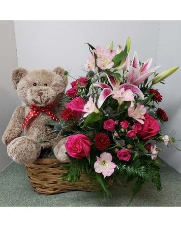 Love You Beary Much Flower Arrangement