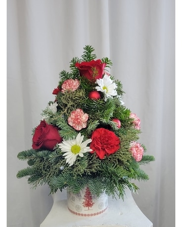 O' Christmas Tree Flower Arrangement