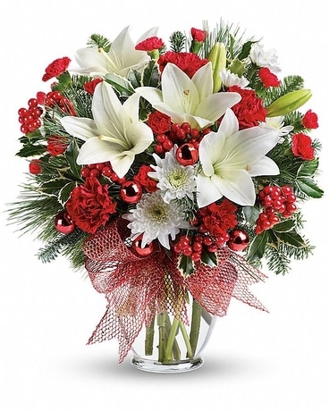 Merry All The Way Bouquet Flower Arrangement