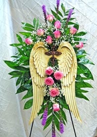 Taking Flight Funeral Spray Funeral Arrangement