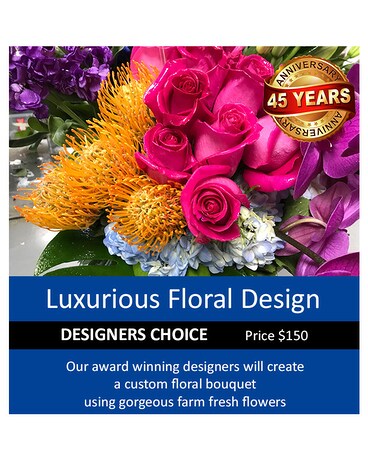 Designers Choice Standard Bouquet 150 Flower Arrangement