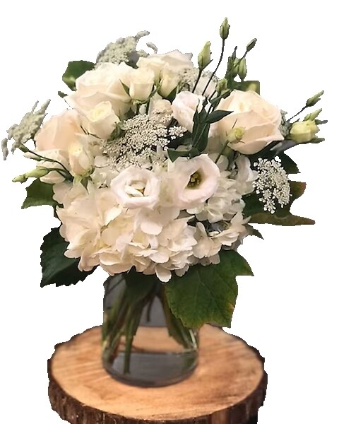 Simply White Flower Arrangement