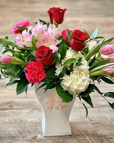 All Of Me Loves All Of You Flower Arrangement