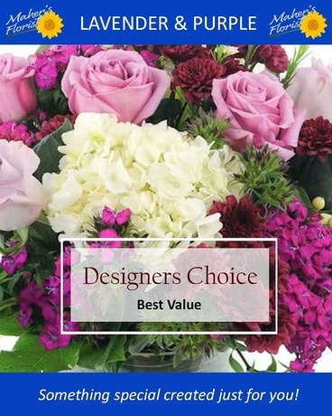 Designers Choice Lavender & Purple Flower Arrangement