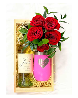 Glen Burnie Gift Crate Flower Arrangement