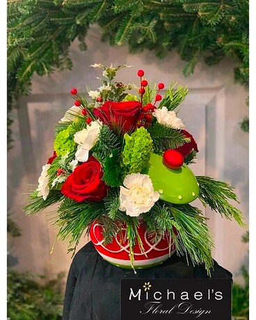 Jolly Ornament Flower Arrangement
