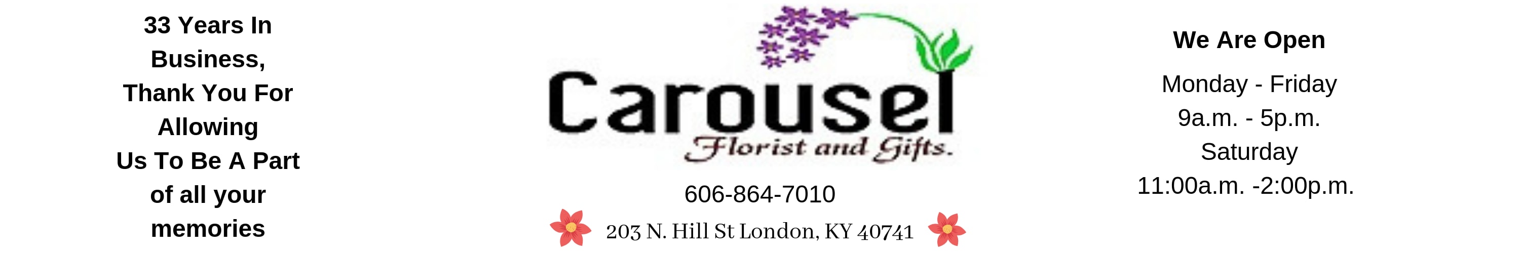 Carousel Florist - Logo