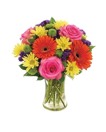 Rainbow Wishes Bouquet Flower Arrangement