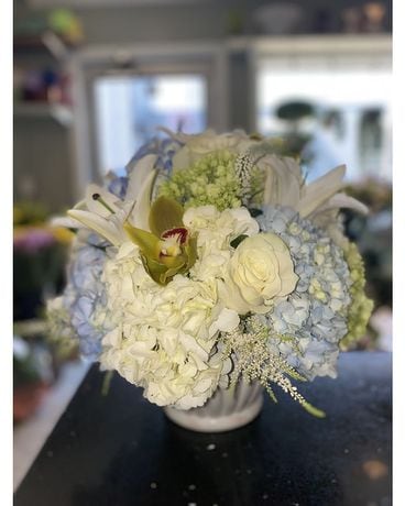 Pretty in Blue Flower Arrangement