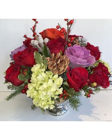 Christmas Star Flower Arrangement