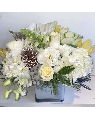 White Winter Flower Arrangement