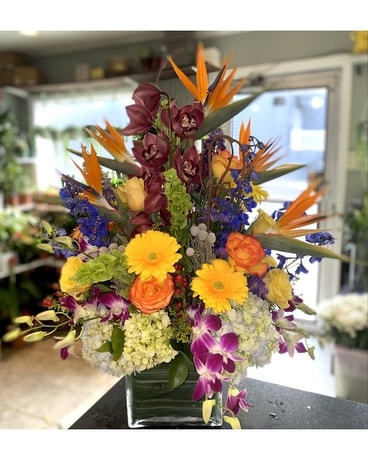 Tropical Island Flower Arrangement