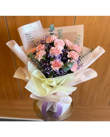 1 Dozen Carnations (Modern) Bouquet