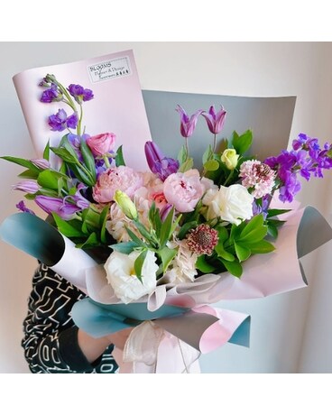 Pastel Peony Bouquet Flower Arrangement