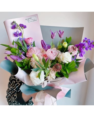 Pastel Peony Bouquet Flower Arrangement