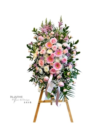 Grateful Memory Standing Spray Flower Arrangement
