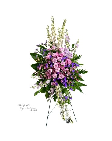 The Glorious Garden Standing Spray Funeral Arrangement