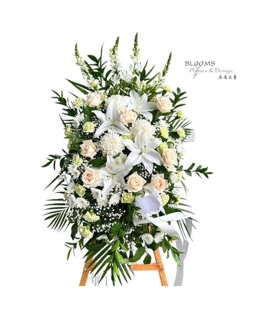 Deepest Sympathies  Standing Spray Funeral Arrangement