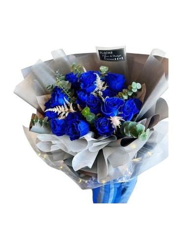 Royal Blue Rose Bouquet Bouquet